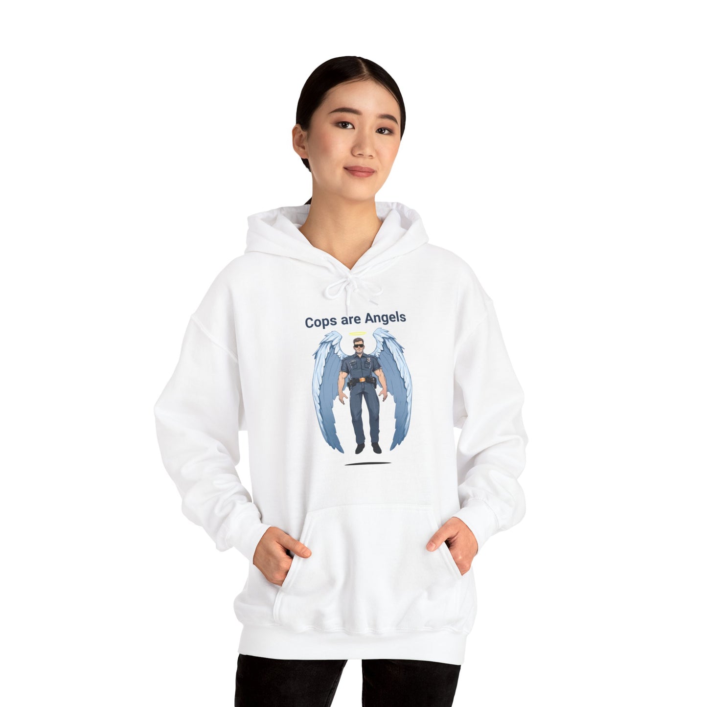 Male Angel Cop Unisex Hoodie