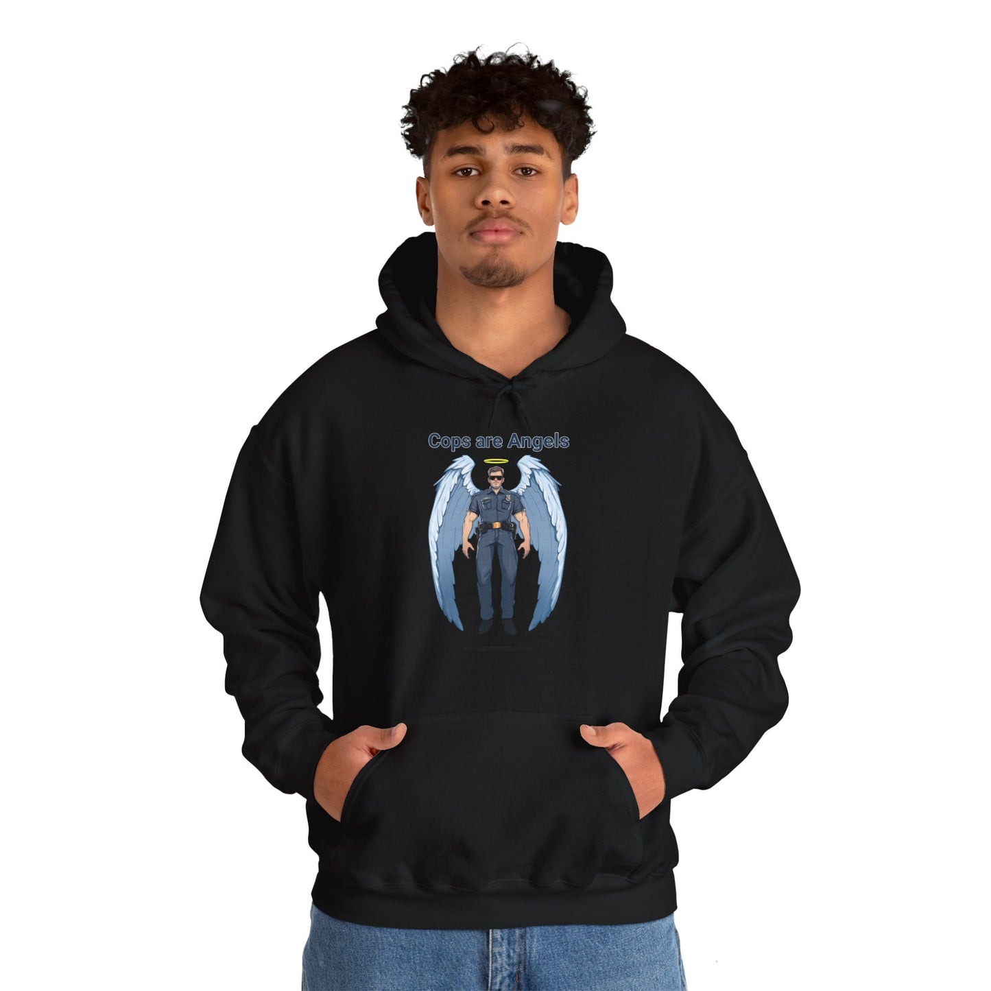 Male Angel Cop Unisex Hoodie