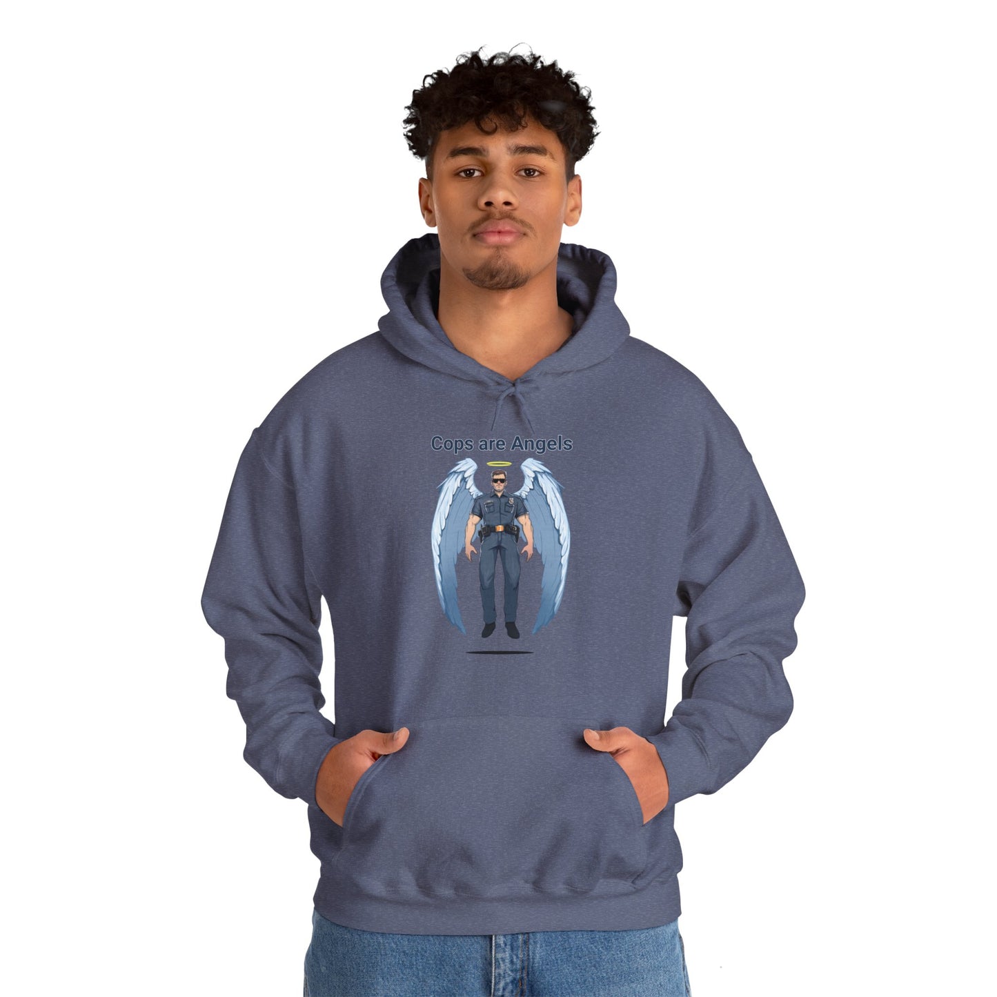 Male Angel Cop Unisex Hoodie