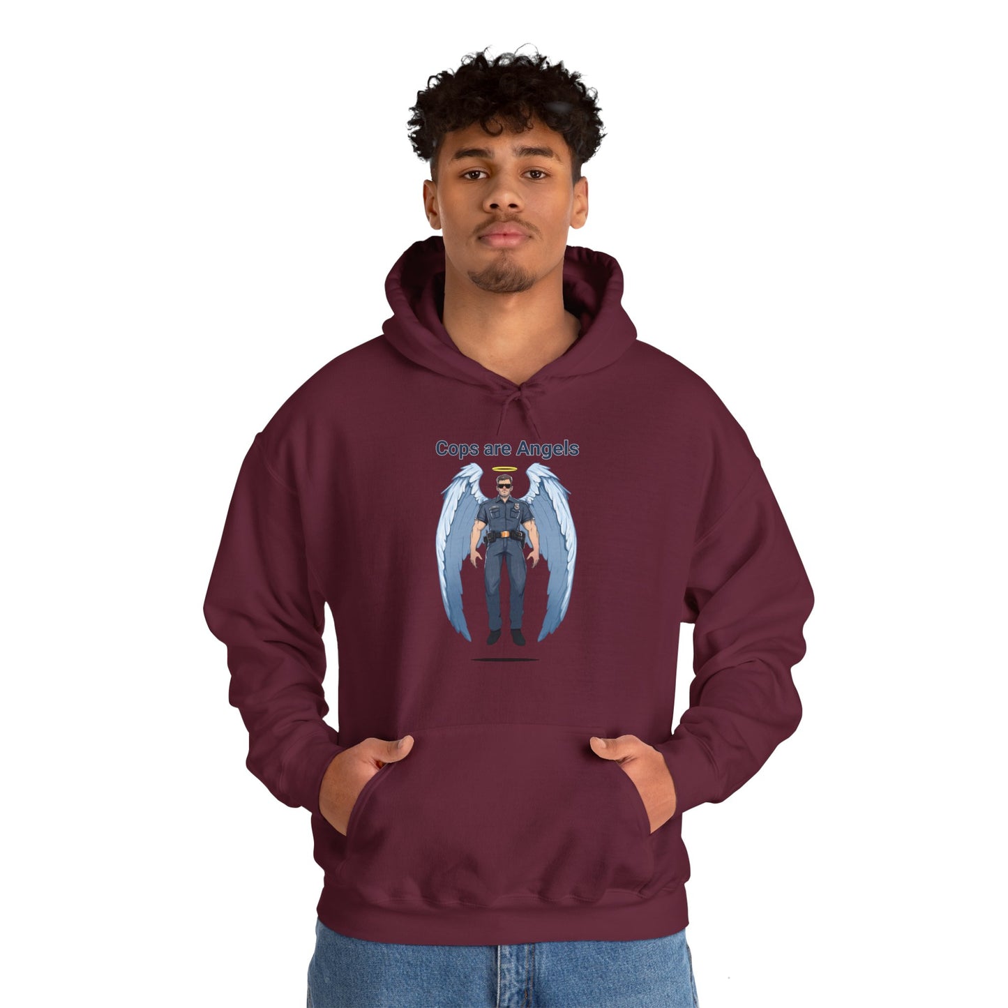 Male Angel Cop Unisex Hoodie