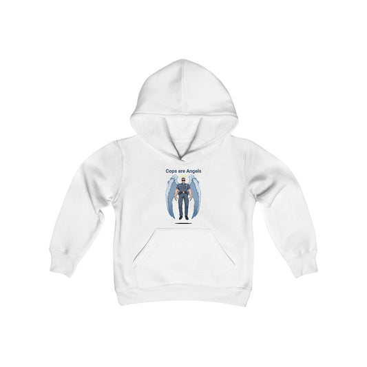 Male Angel Cop Kids Unisex Hoodie