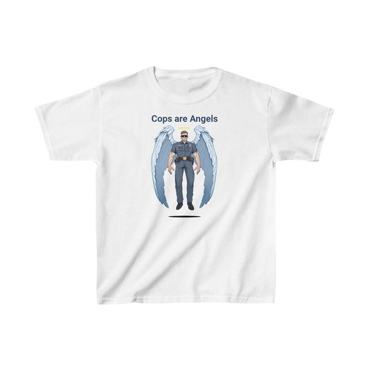 Male Angel Cop Kids Unisex T-Shirt