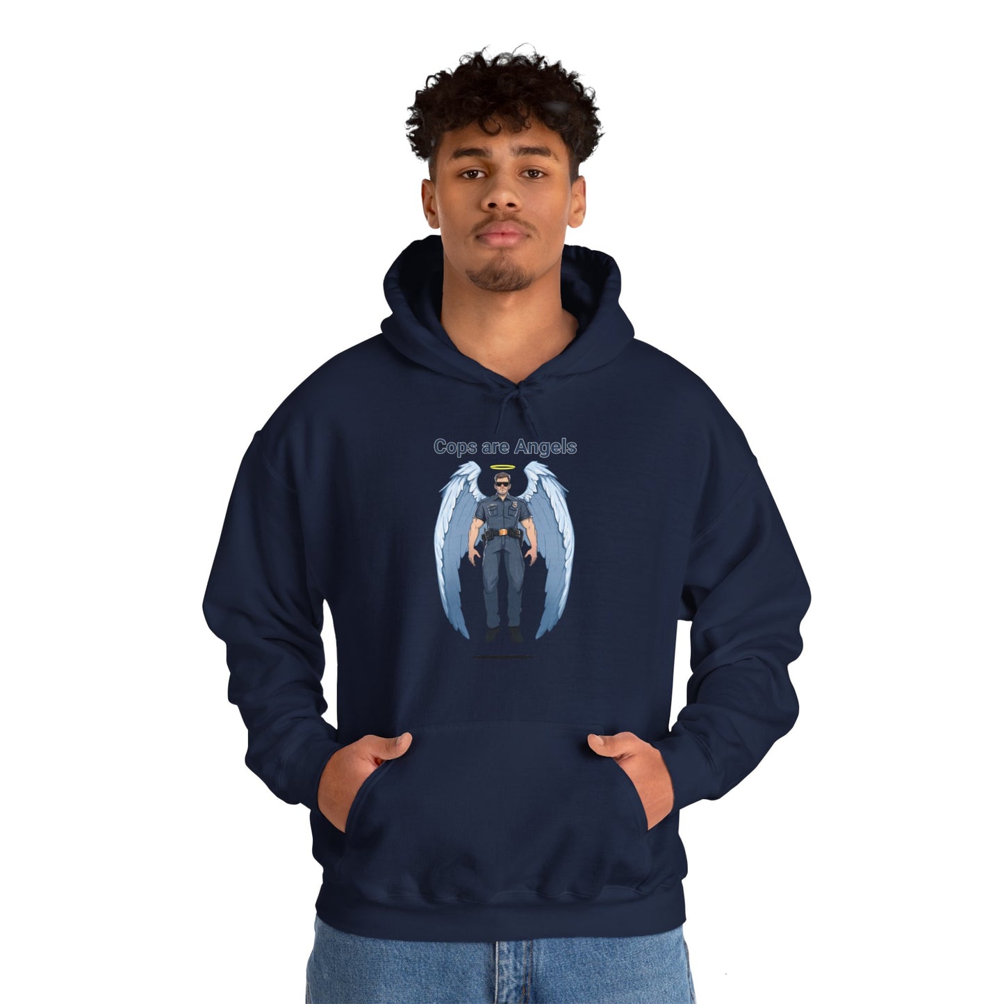 Male Angel Cop Unisex Hoodie