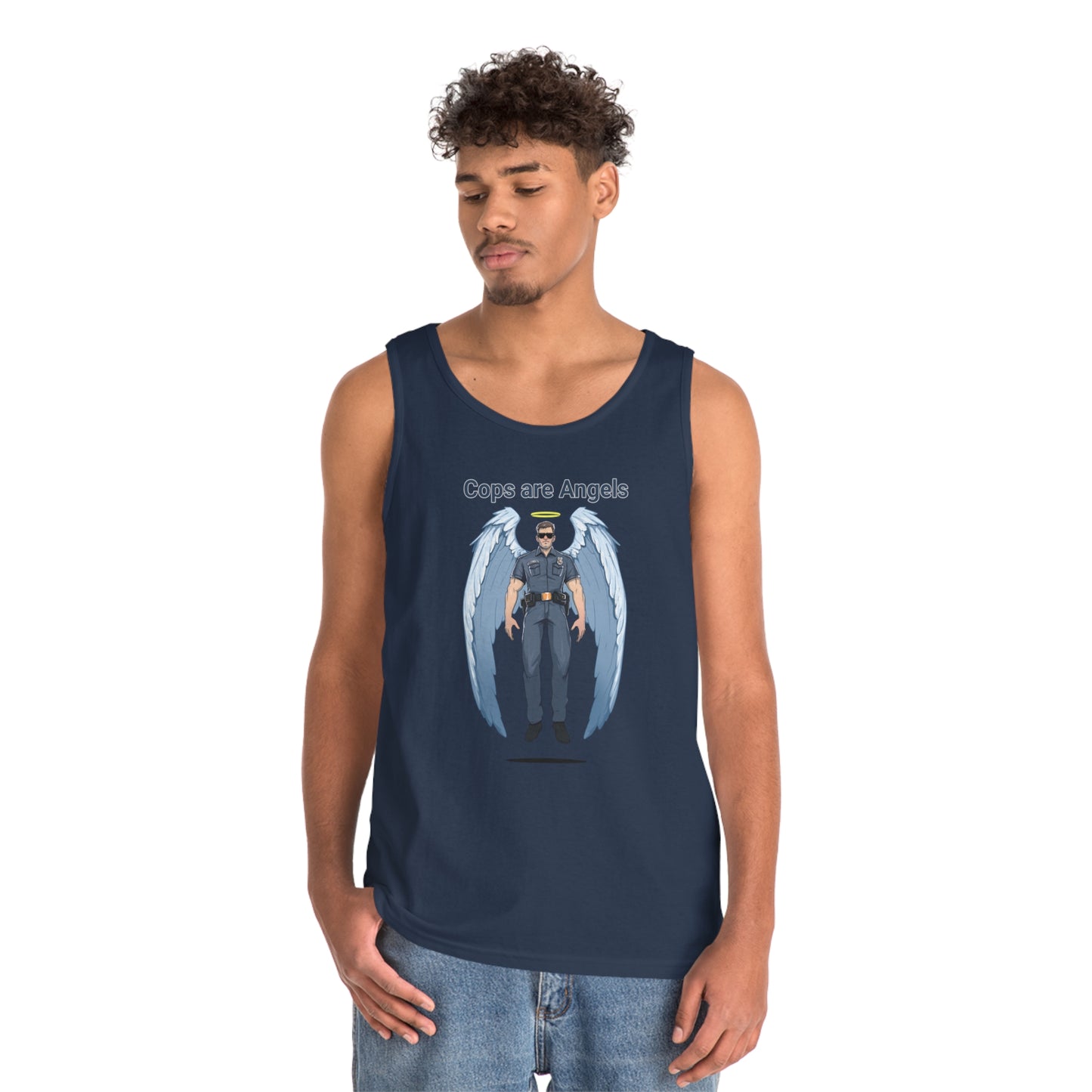 Male Angel Cop Unisex Tank Top