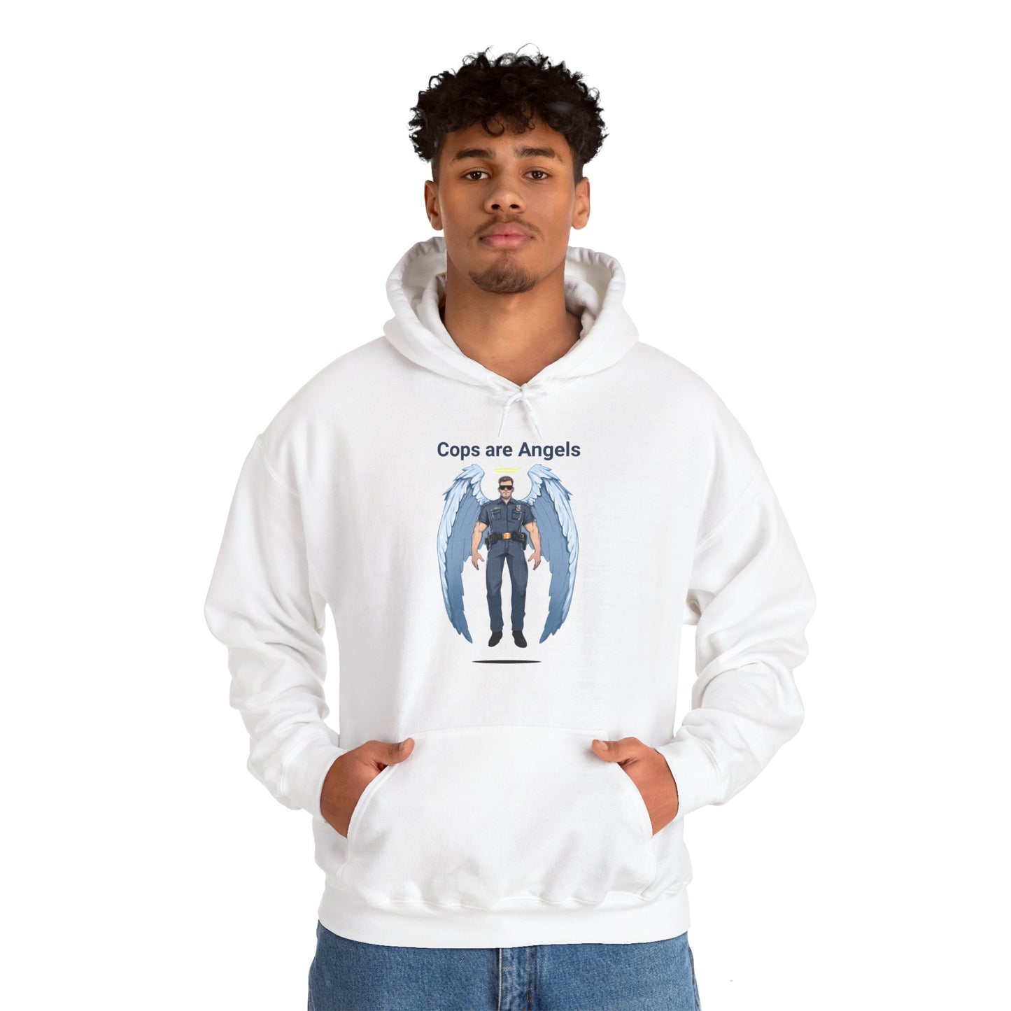 Male Angel Cop Unisex Hoodie