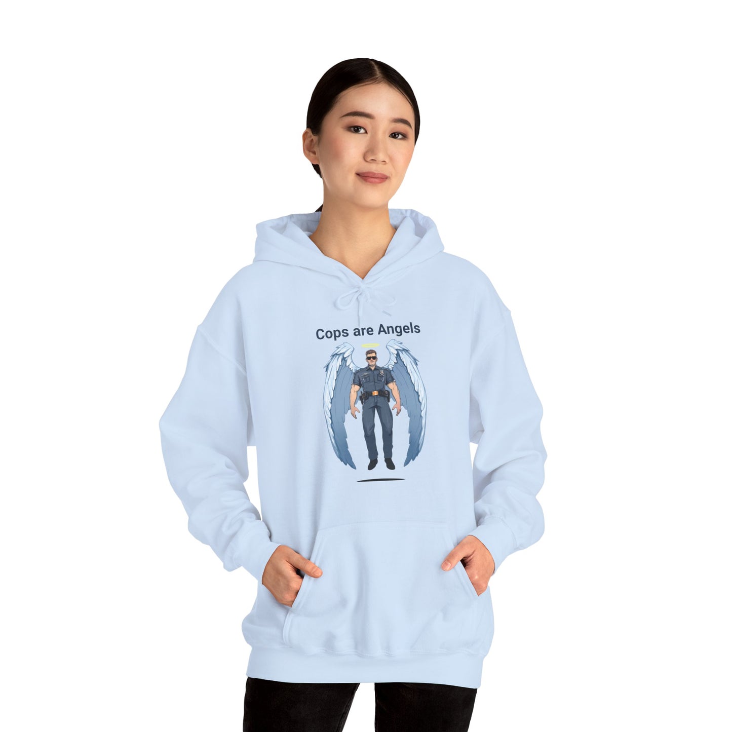 Male Angel Cop Unisex Hoodie