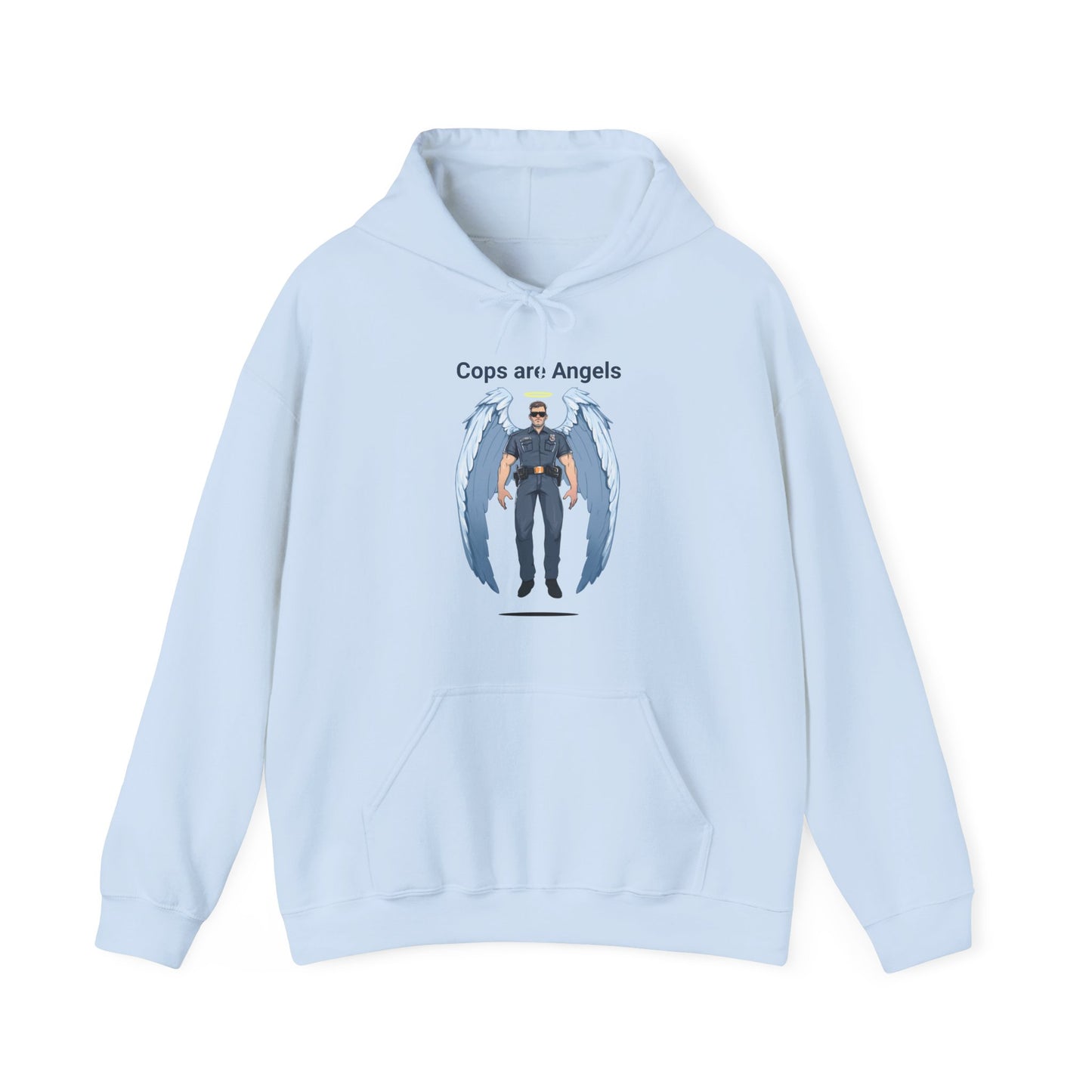 Male Angel Cop Unisex Hoodie