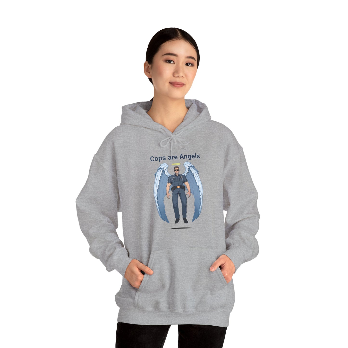 Male Angel Cop Unisex Hoodie