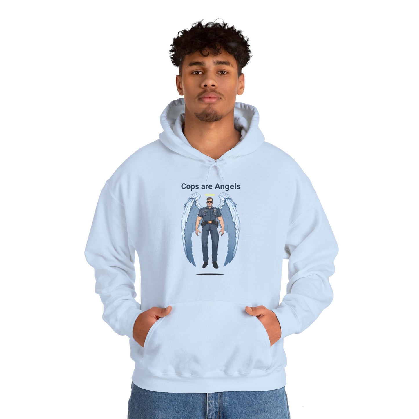 Male Angel Cop Unisex Hoodie