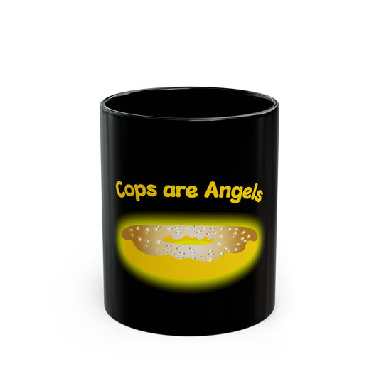 Halo Donut Black Mug (11oz, 15oz)