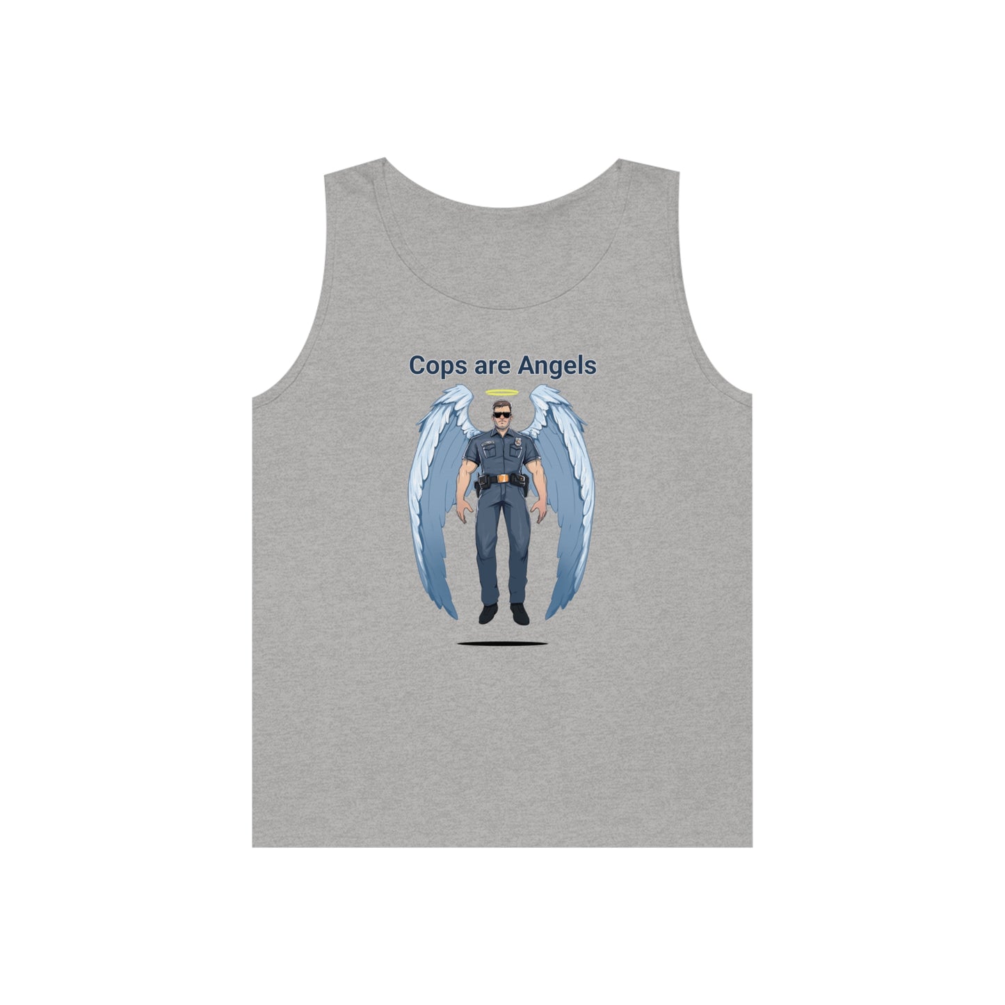 Male Angel Cop Unisex Tank Top