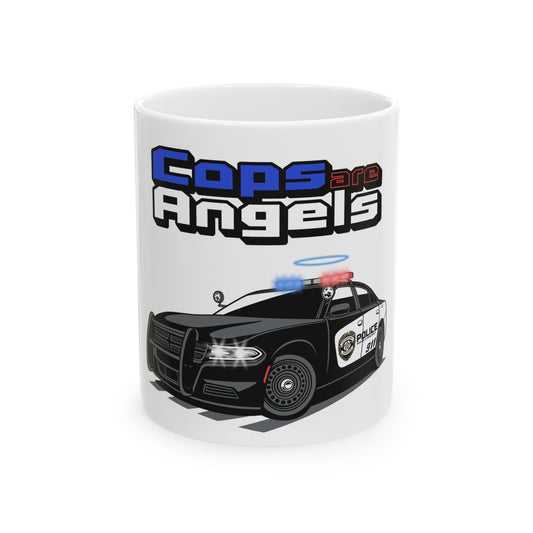 Halo Cop Car White Mug (11oz, 15oz)