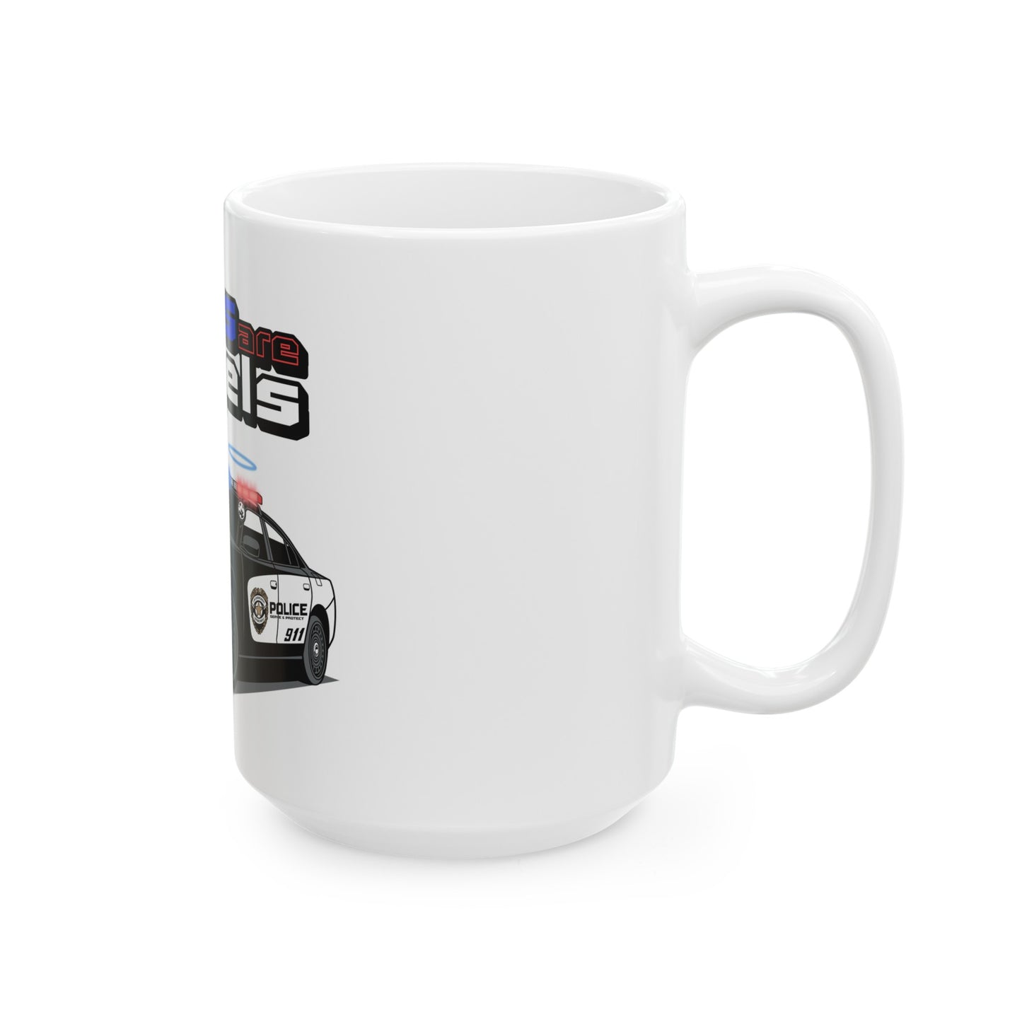 Halo Cop Car White Mug (11oz, 15oz)