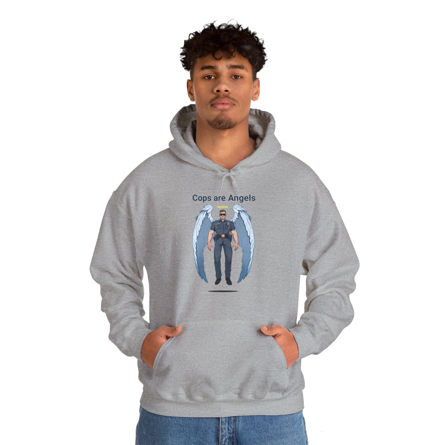 Male Angel Cop Unisex Hoodie