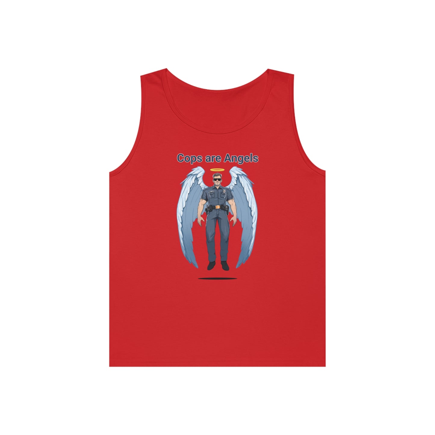 Male Angel Cop Unisex Tank Top