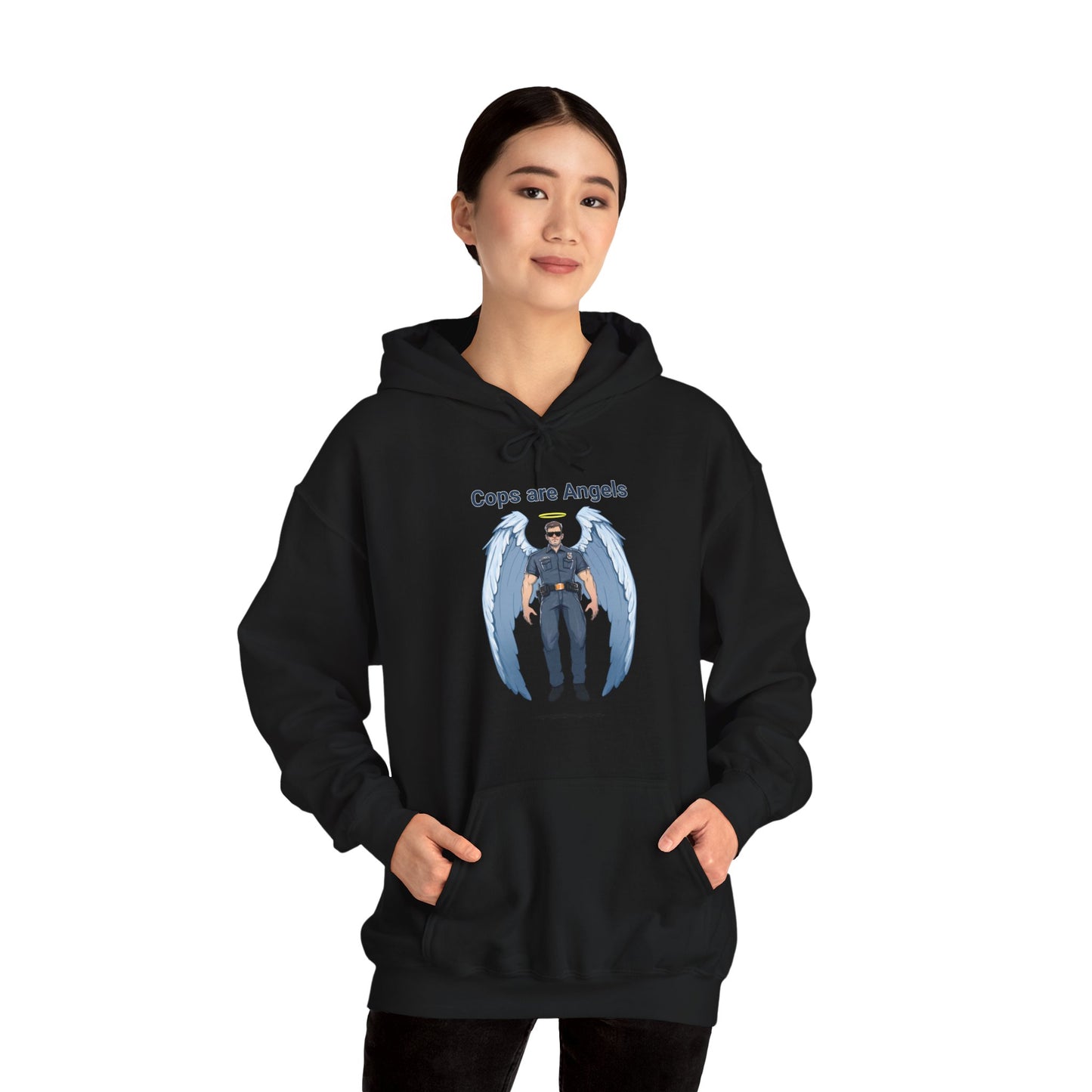 Male Angel Cop Unisex Hoodie